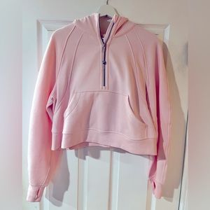 Strawberry Milkshake Lululemon Scuba Oversized Half-Zip